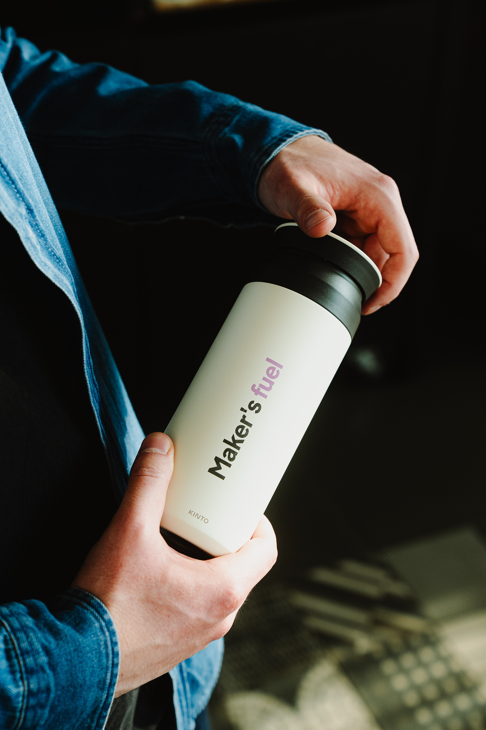 "Maker's Fuel" Travel Tumbler by Kinto